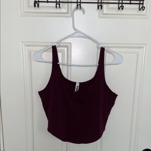 PINK Victoria's Secret Red Crop Tank Top Fitted